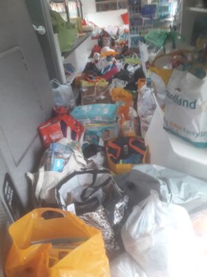 Just some of the donations we received for our 'Day for Ukraine' appeal
